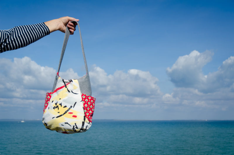 Casual Tote Bag in French Vintage Fabrics