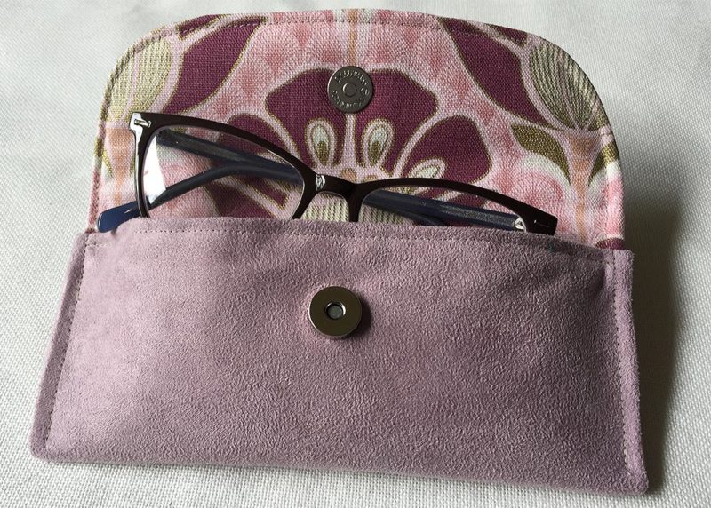 Pink Faux Suede Glasses Cases, Gift for Her - Image 2
