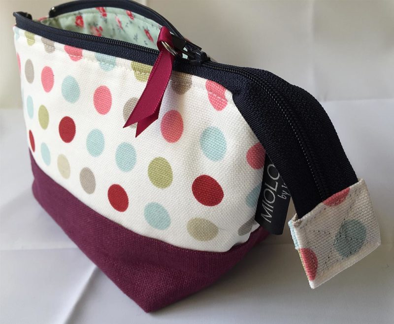 Cosmetic Bag, Spots and Linen, Gift for Her - Image 2