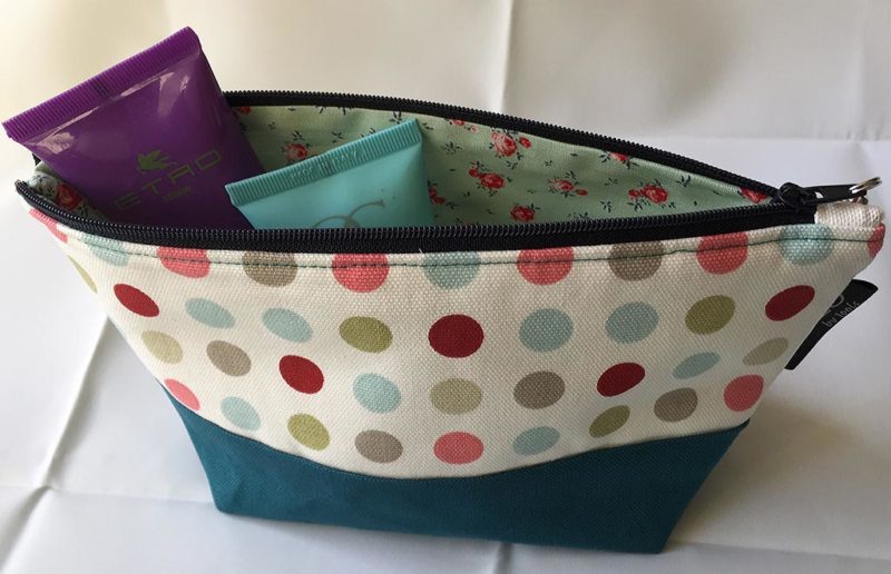 Cosmetic Bag, Spot and Linen, Gift for Her - Image 3
