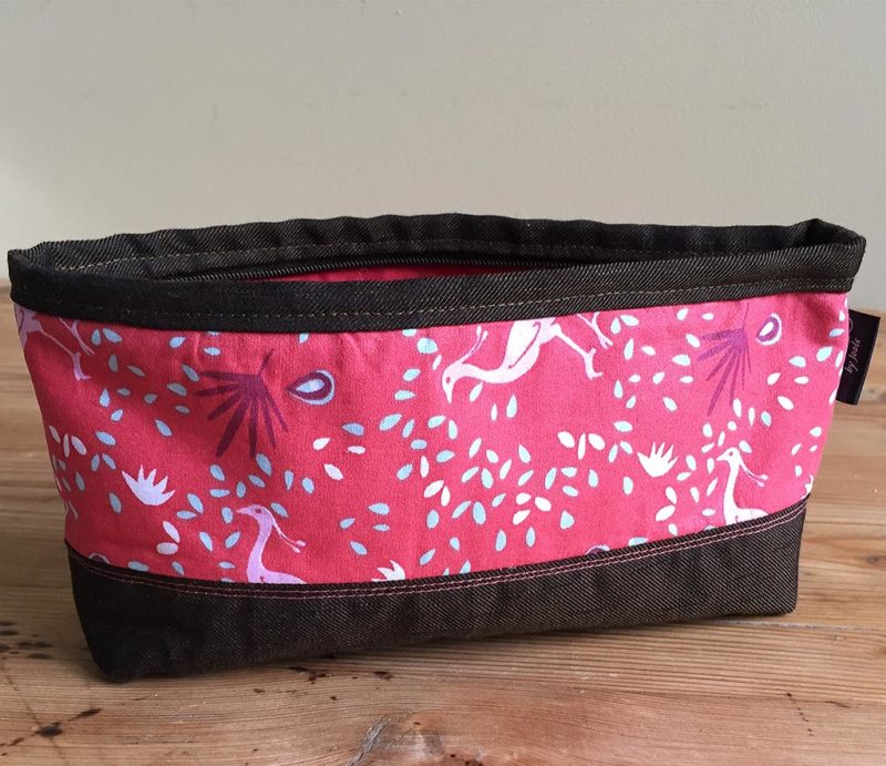 Pink Bird Cosmetic Bag - Image 3