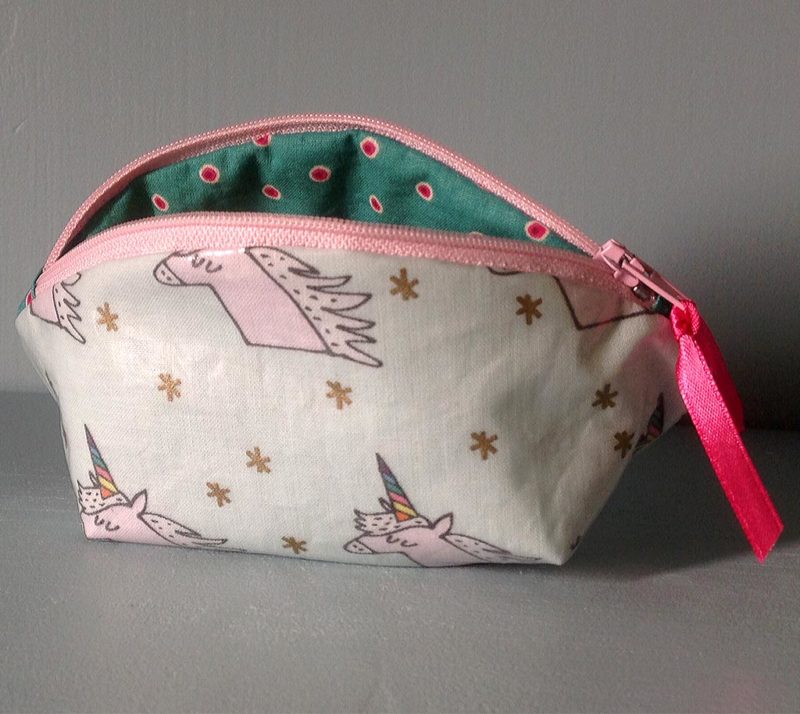 Unicorn Zipped Pocket Pouch for Girls - Image 2