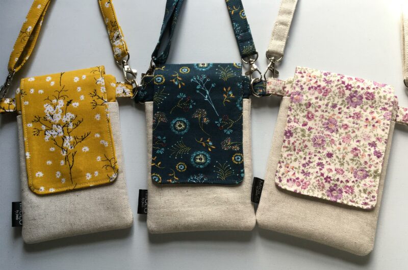 Crossbody Double Pocket Phone Pouch