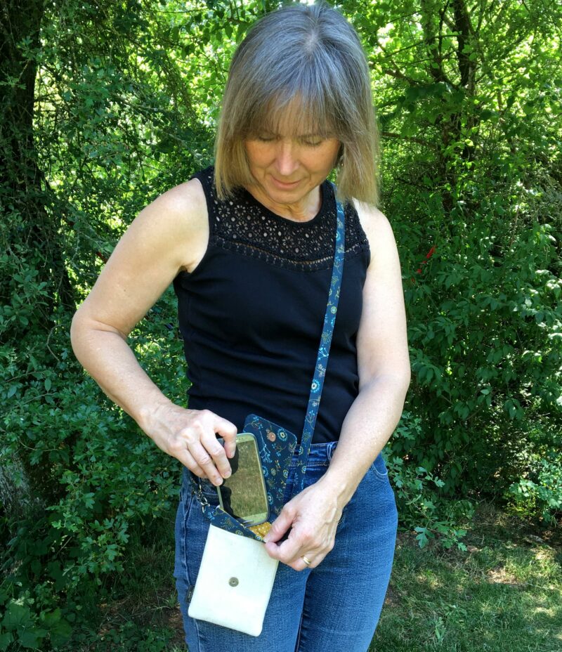 Crossbody Double Pocket Phone Pouch - Image 16