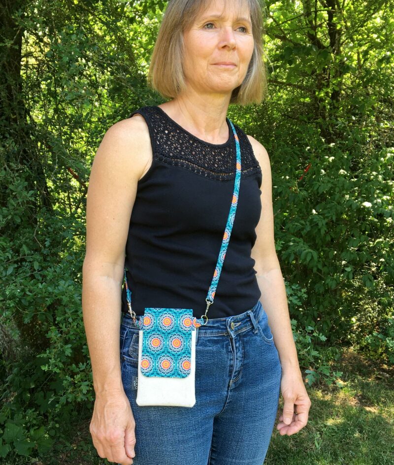 Crossbody Double Pocket Phone Pouch - Image 12