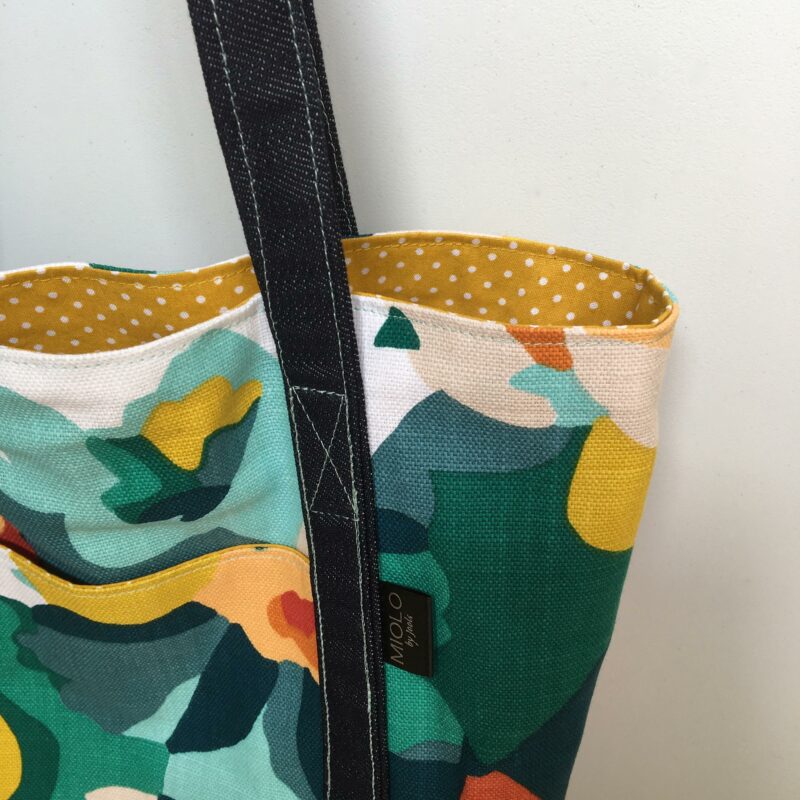 Colourful Tote Bag with Front Pocket - Image 4