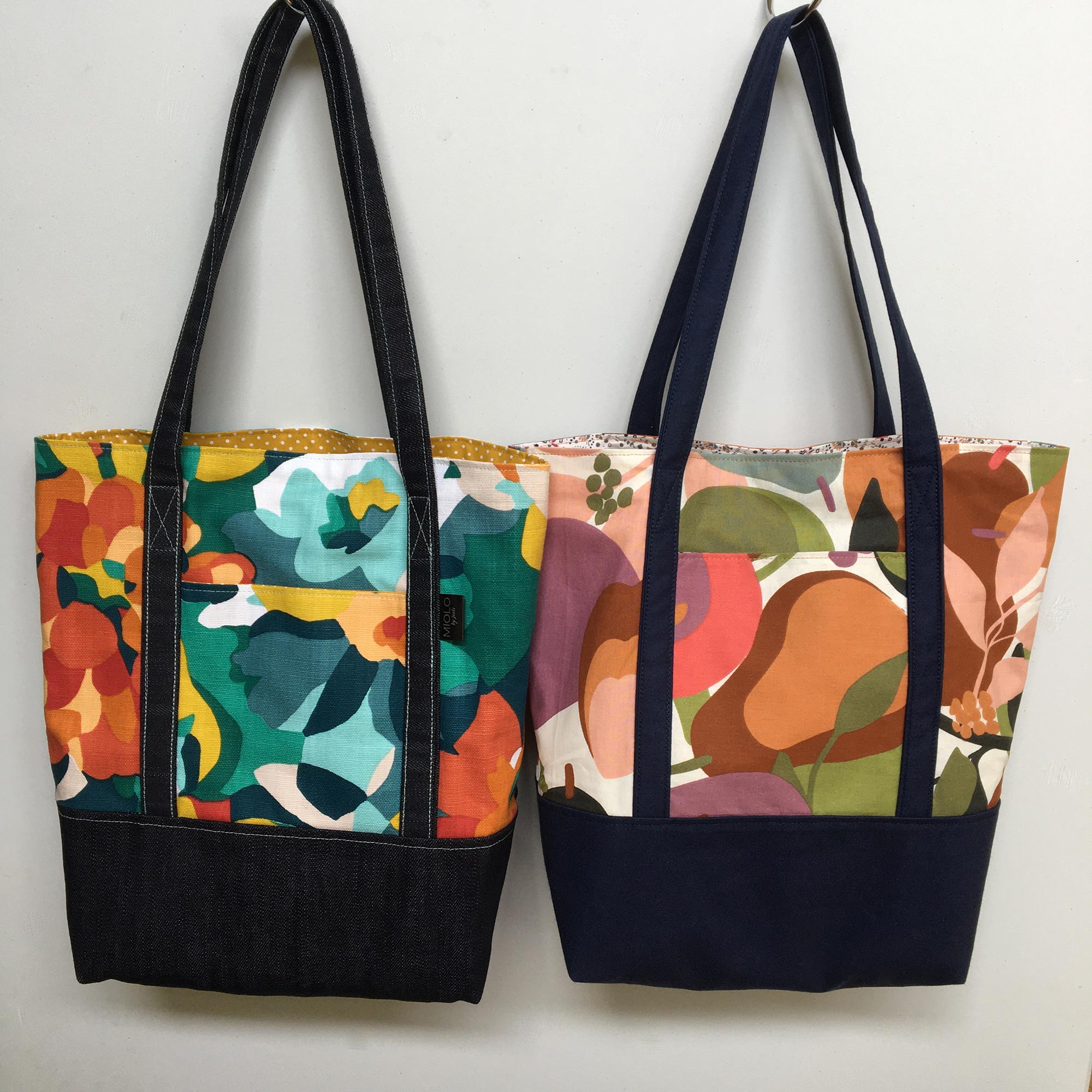 Colourful tote bags cheap
